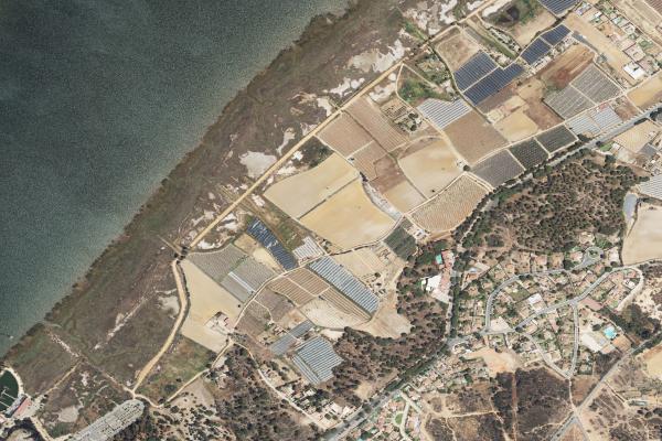 Vista aérea de finca rústica en Almonte (Huelva)