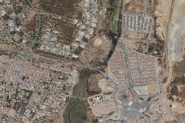 Vista aérea de vivienda en Aljaraque (Huelva)
