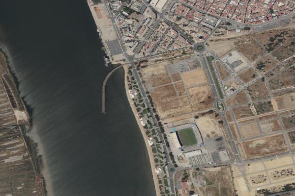 Vista aérea de vivienda en Aljaraque (Huelva)