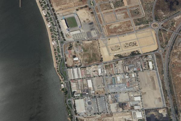 Vista aérea de vivienda en Aljaraque (Huelva)