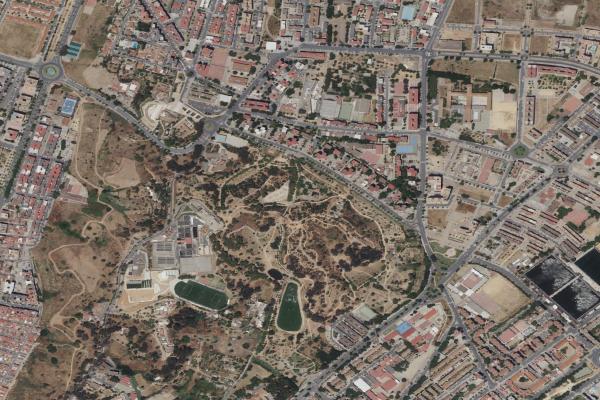 Vista aérea de vivienda en Aljaraque (Huelva)