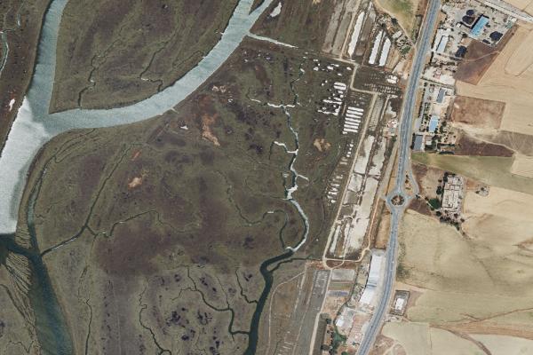 Vista aérea de garaje en Punta Umbria (Huelva)
