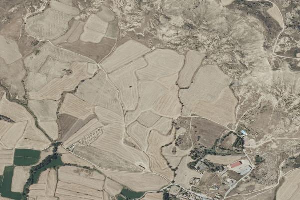 Vista aérea de garaje en Jaca (Huesca)