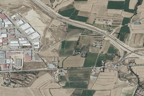 Vista aérea de garaje en Huesca (Huesca)