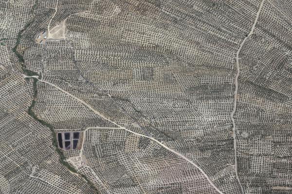 Vista aérea de vivienda en Hornos (Jaén)