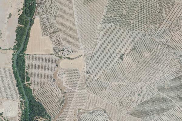 Vista aérea de vivienda en Linares (Jaén)