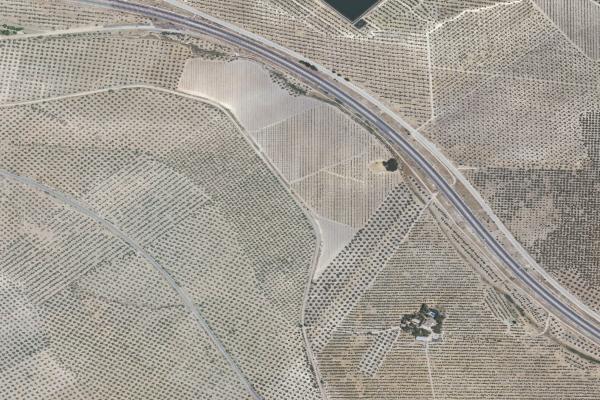 Vista aérea de finca rústica en Navas de San Juan (Jaén)