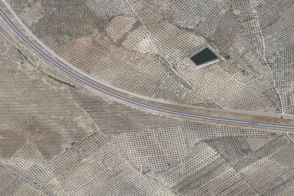 Vista aérea de vivienda en Alcalá la Real (Jaén)