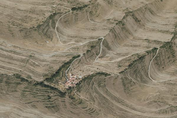 Vista aérea de finca rústica en Manjarres (La Rioja)