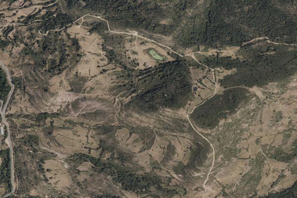 Vista aérea de garaje en Villamediana de Iregua (La Rioja)
