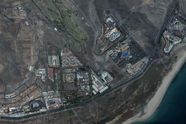 Vista aérea de vivienda en Arucas (Las Palmas)