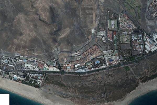 Vista aérea de vivienda en Santa Lucia (Las Palmas)