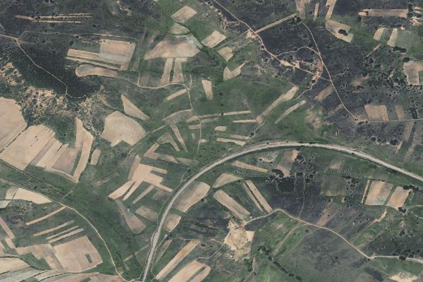 Vista aérea de solar en Garrafe de Torío (León)