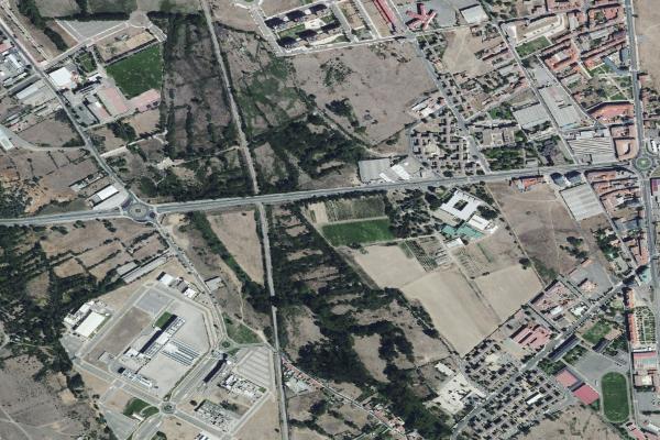 Vista aérea de vivienda en La Virgen del Camino (León)
