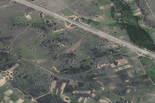 Vista aérea de vivienda en La Virgen del Camino (León)