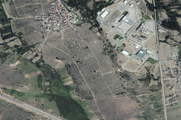 Vista aérea de solar en Valdefresno (León)