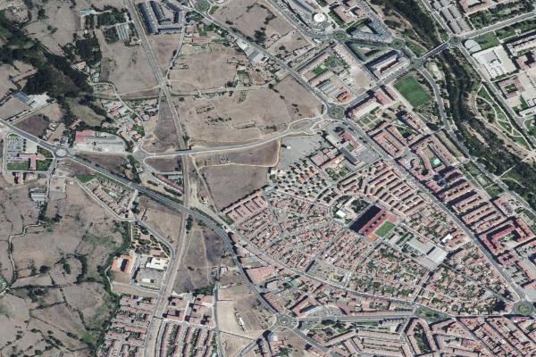 Vista aérea de vivienda en Congosto (León)