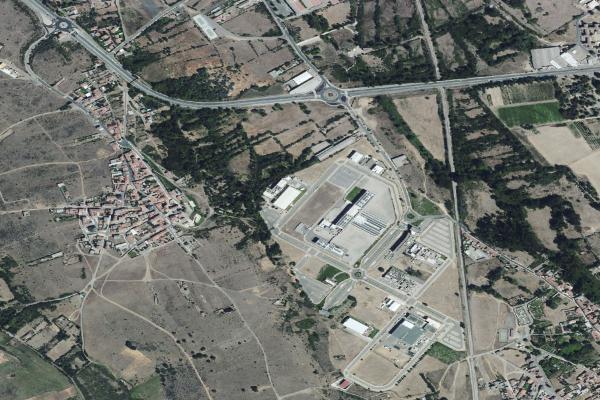 Vista aérea de vivienda en La Robla (León)