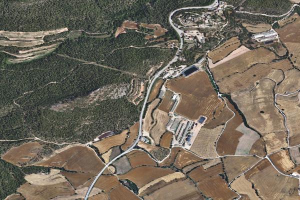 Vista aérea de vivienda en Lleida (Lleida)