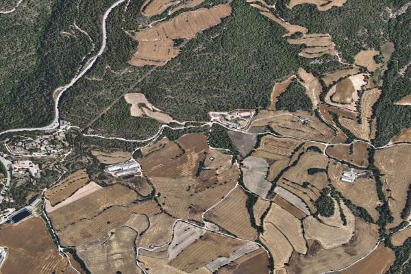 Vista aérea de vivienda en Lleida (Lleida)