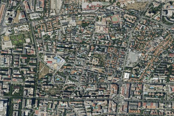 Vista aérea de local comercial en Madrid (Madrid)