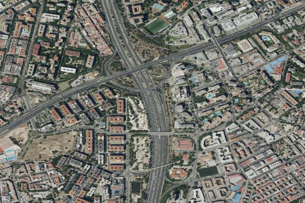 Vista aérea de garaje en Ciempozuelos (Madrid)