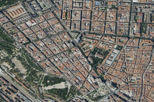 Vista aérea de local comercial en Las Rozas (Madrid)