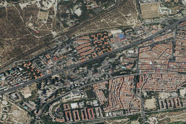 Vista aérea de garaje en Madrid (Madrid)