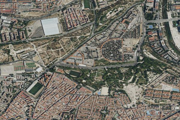 Vista aérea de inmueble en Coslada (Madrid)