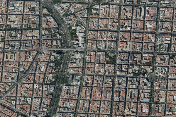 Vista aérea de inmueble en Coslada (Madrid)