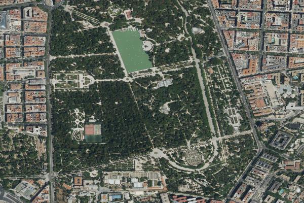 Vista aérea de garaje en San Sebastian de los Reyes (Madrid)