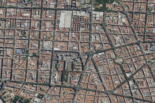 Vista aérea de garaje en Arganda (Madrid)