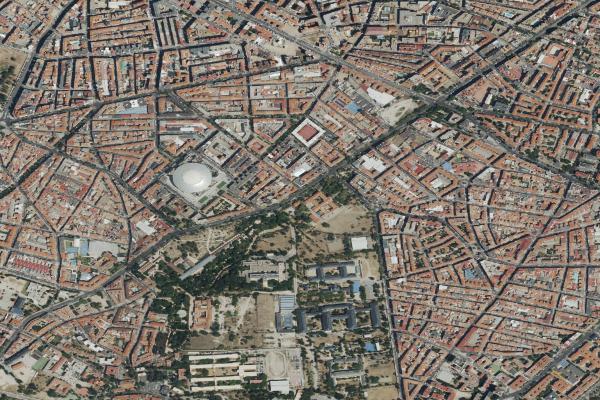 Vista aérea de garaje en San Sebastian de los Reyes (Madrid)