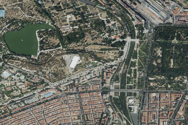 Vista aérea de vivienda en Leganés (Madrid)