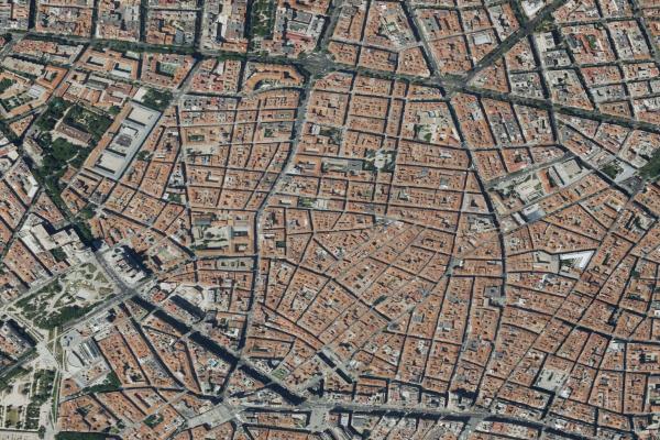 Vista aérea de vivienda en Valdemoro (Madrid)