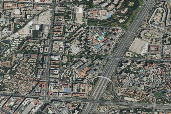 Vista aérea de vivienda en Cercedilla (Madrid)