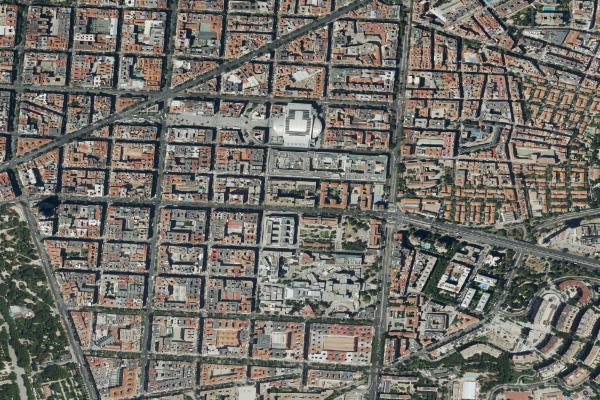 Vista aérea de garaje en Madriid (Madrid)
