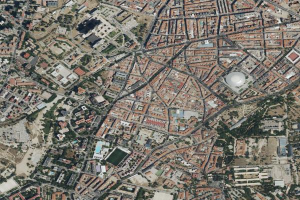 Vista aérea de trastero en Madrid (Madrid)