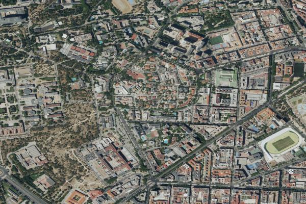 Vista aérea de garaje en Madrid (Madrid)