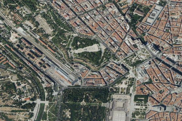 Vista aérea de vivienda en Fuenlabrada (Madrid)
