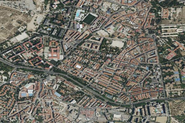 Vista aérea de garaje en Madrid (Madrid)