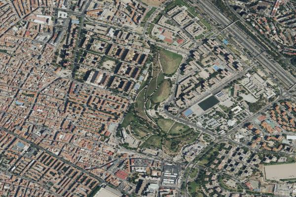 Vista aérea de garaje en Madrid (Madrid)