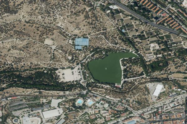 Vista aérea de garaje en Las Rozas (Madrid)