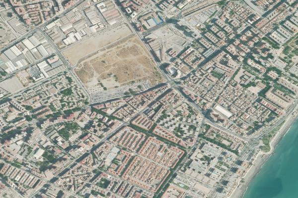 Vista aérea de inmueble en Torremolinos (Málaga)
