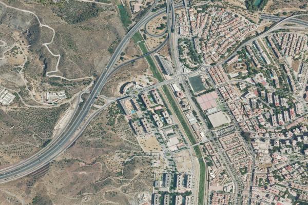 Vista aérea de inmueble en Torremolinos (Málaga)