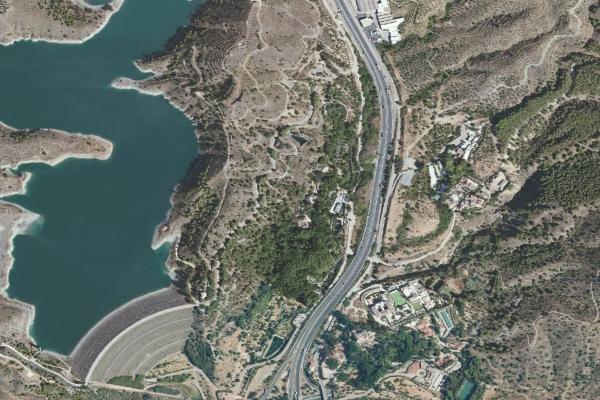 Vista aérea de inmueble en Torremolinos (Málaga)