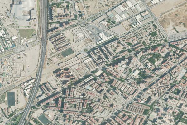 Vista aérea de inmueble en Torremolinos (Málaga)