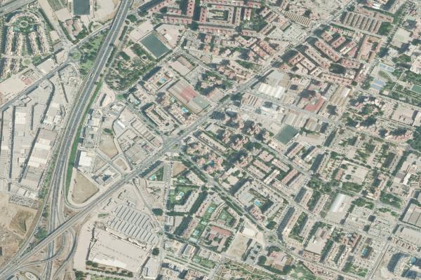 Vista aérea de inmueble en Torremolinos (Málaga)