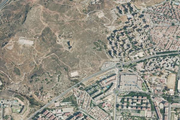 Vista aérea de vivienda en Pizarra (Málaga)