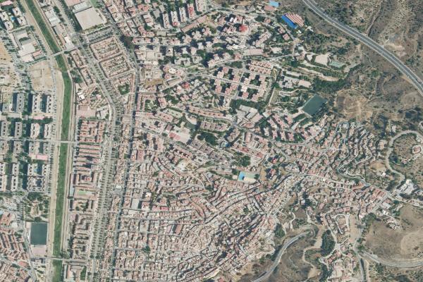 Vista aérea de vivienda en Manilva (Málaga)